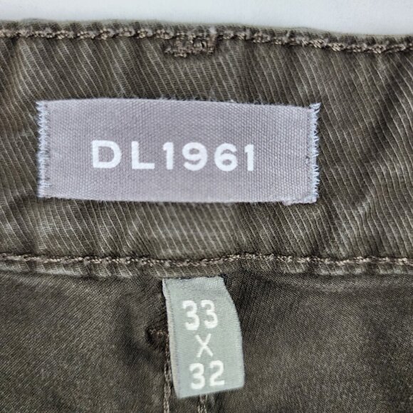DL1961 Jeans Mens 33x31 Teak Brown Avery Modern Straight Denim - Picture 4 of 12